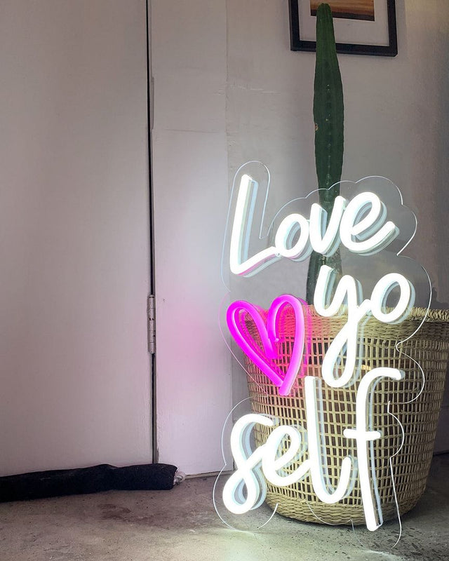 Love Yo Self LED Neon Sign for Wedding light up sign