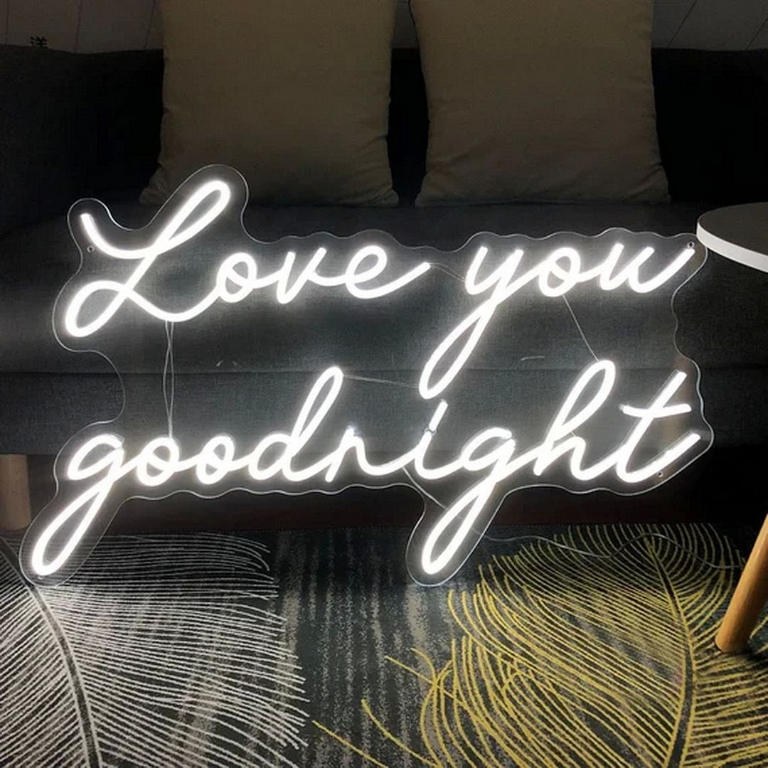 Love You Goodnight Neon Sign