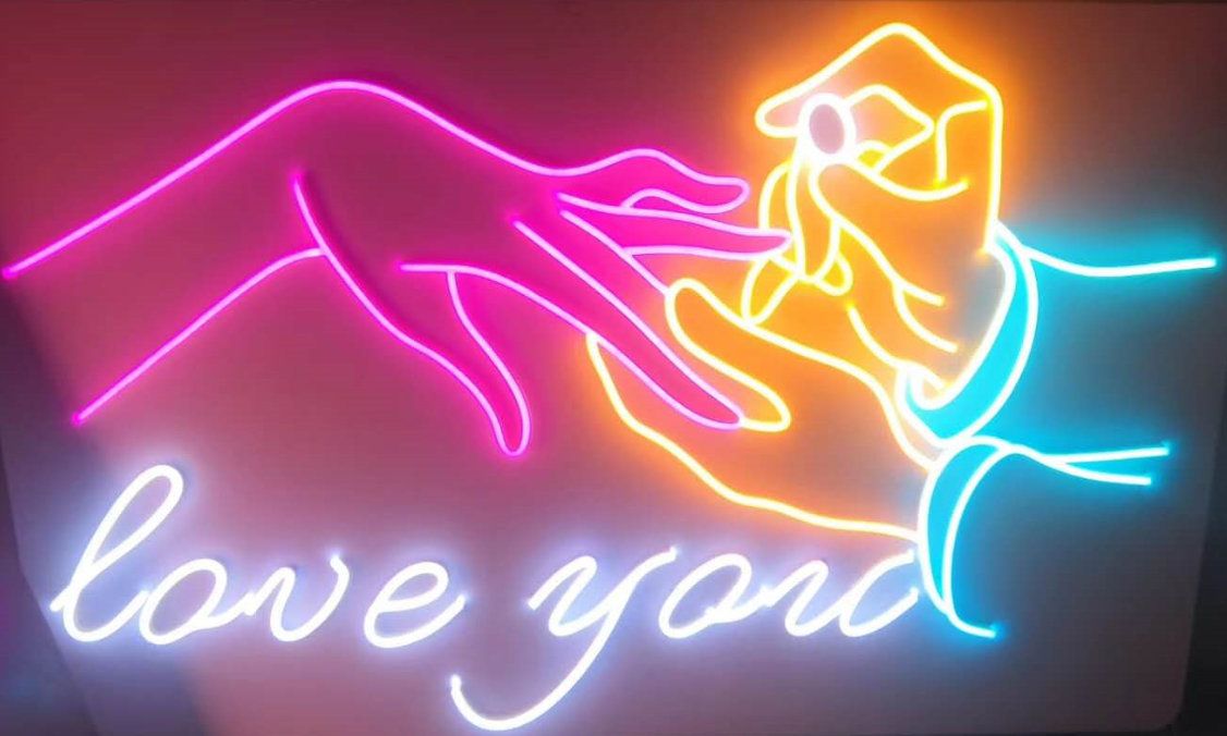 Love You, Marriage Proposal Neon Sign