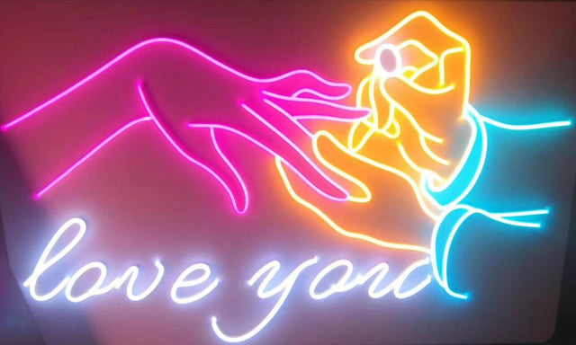 Love You light up sign