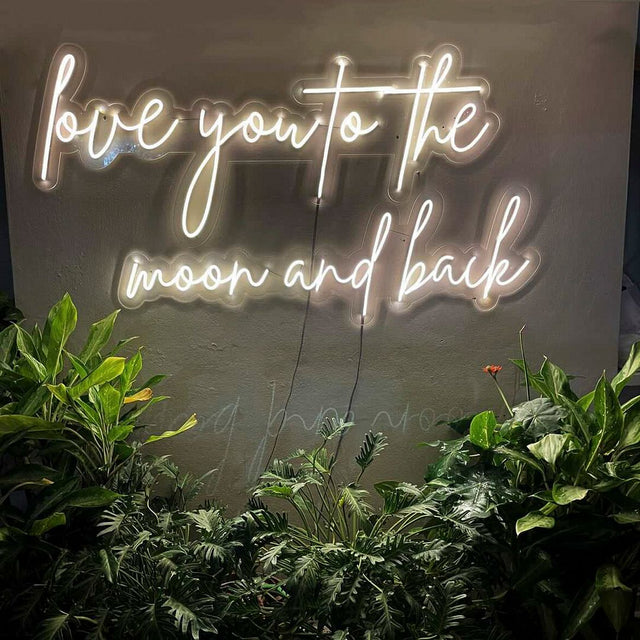 Love You To The Moon and Back LED Neon Sign light up sign