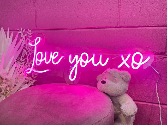 Love You Xo LED Neon Sign for Wedding light up sign