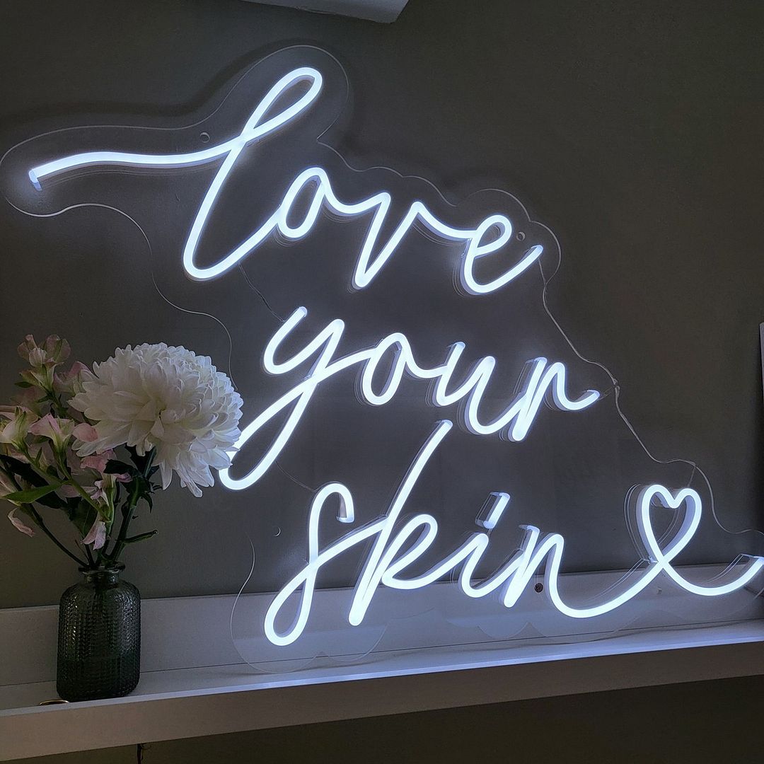 Love Your Skin Neon Sign