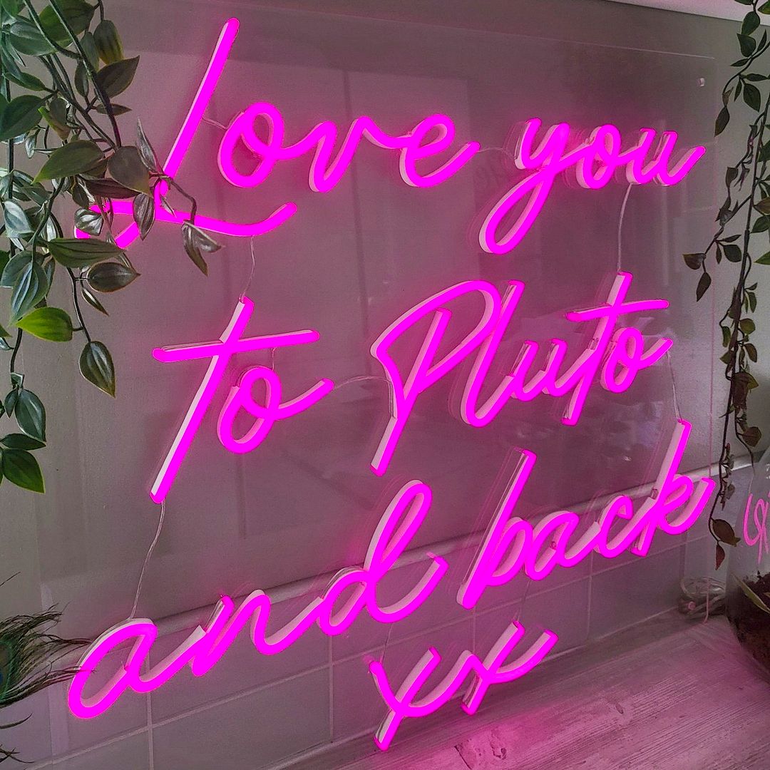 Love Your to Please and Back xx Neon Sign