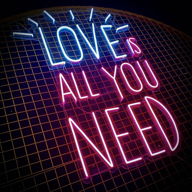 Love is All You Need LED Neon Sign for Wedding light up sign