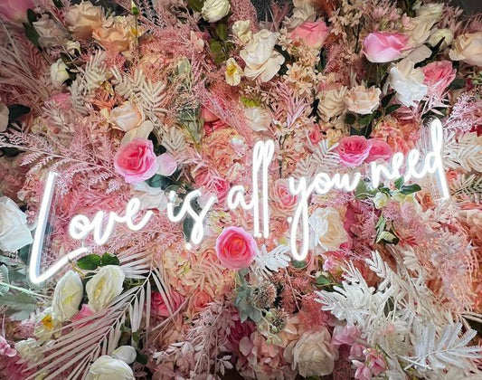 Love is All You Need Neon Signs, Neon Lights, LED Neon Signs for Room, Bars Light Up Signs, Cool Neon Light Signs, Neon Wall Lights