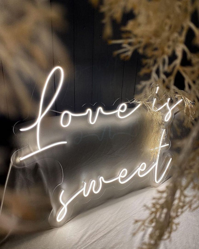 Love is Sweet LED Neon Sign for Wedding light up sign