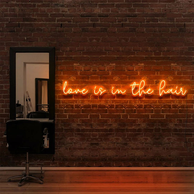 Love is in The Hair LED Neon Sign light up sign