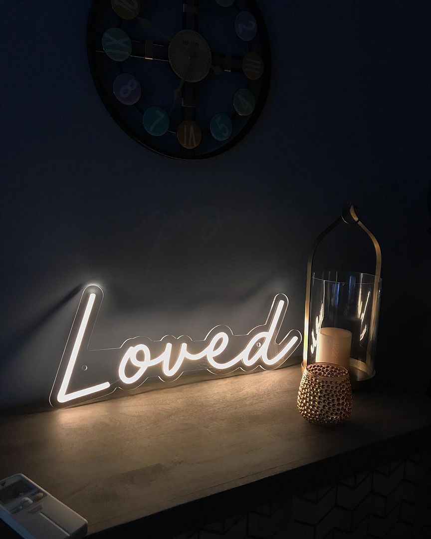 Loved Neon Sign