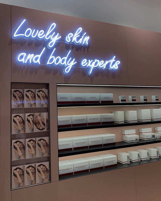Lovely Skin and Body Experts LED Neon Sign for Salon light up sign