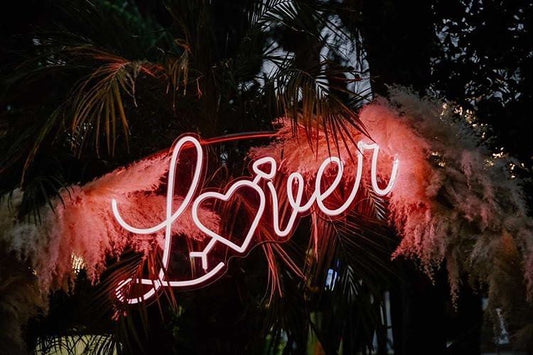 Lover Cupids Bow Neon Sign