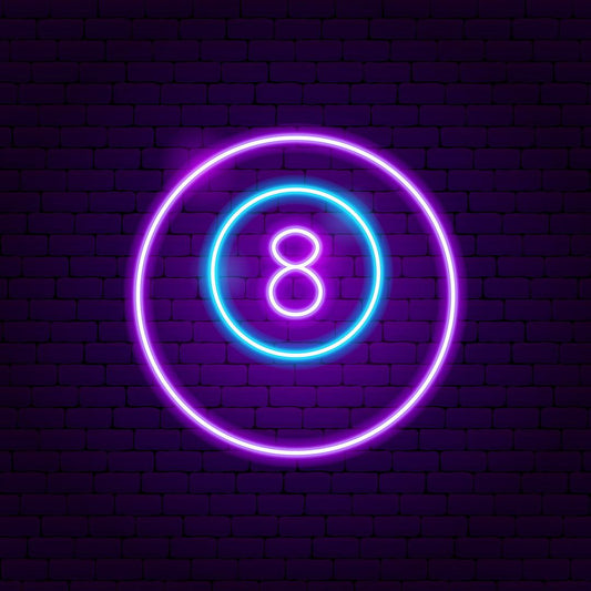 Lucky Ball Eight Neon Signs
