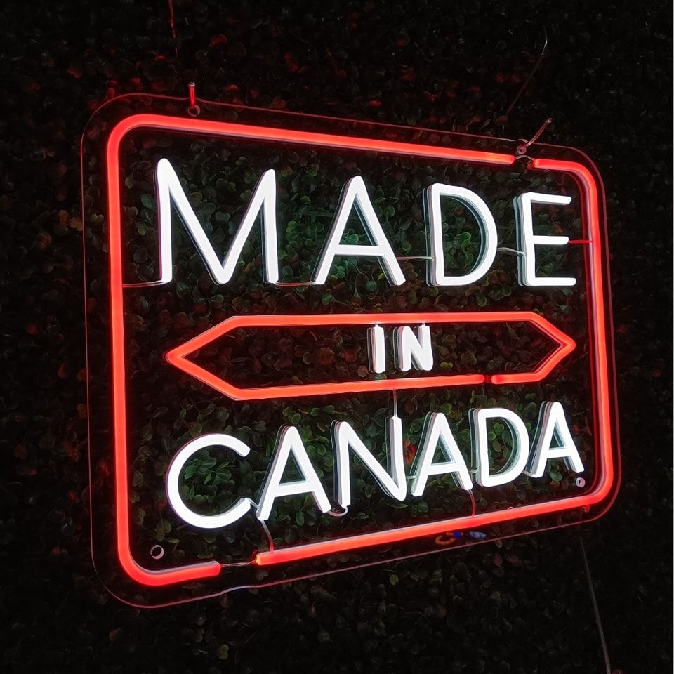 Custom Made Neon Signs, Made in Canada Neon Sign, LED Business Sign