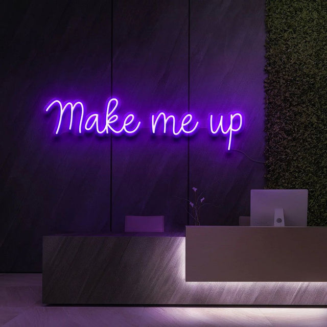 Make Me Up LED Neon Sign for Salon light up sign