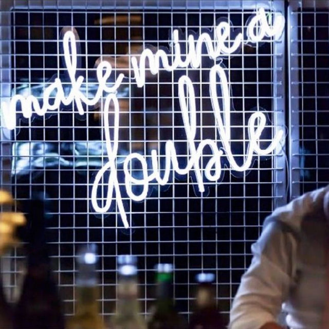 Make Mine a Double LED Neon Sign for Bar light up sign