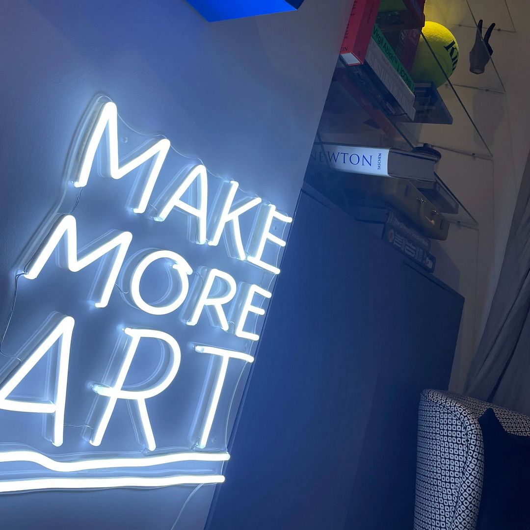 Make More Art Neon Sign