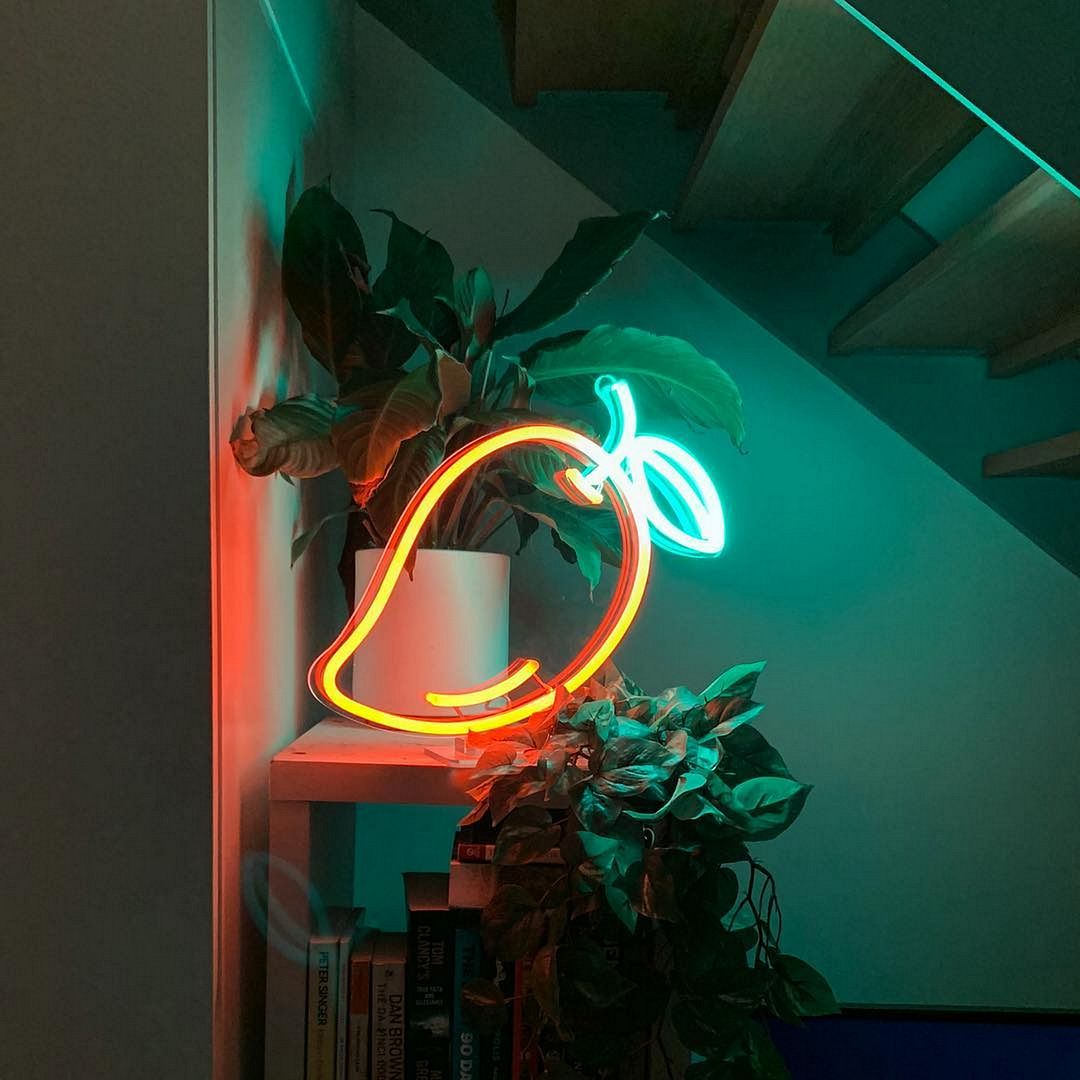 Mango Design. Sign Mango Fruit LED Neon Sign, Dimmable Wall Light – AOOS