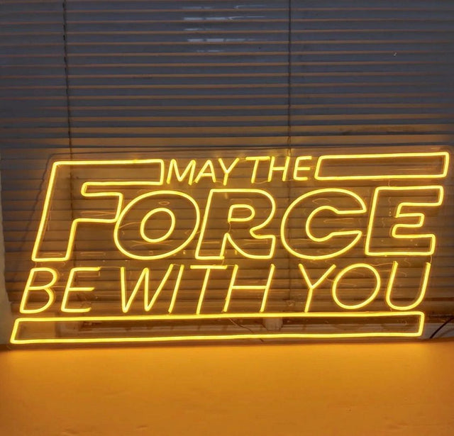 May The Force Be With You LED Neon Sign for Business light up sign