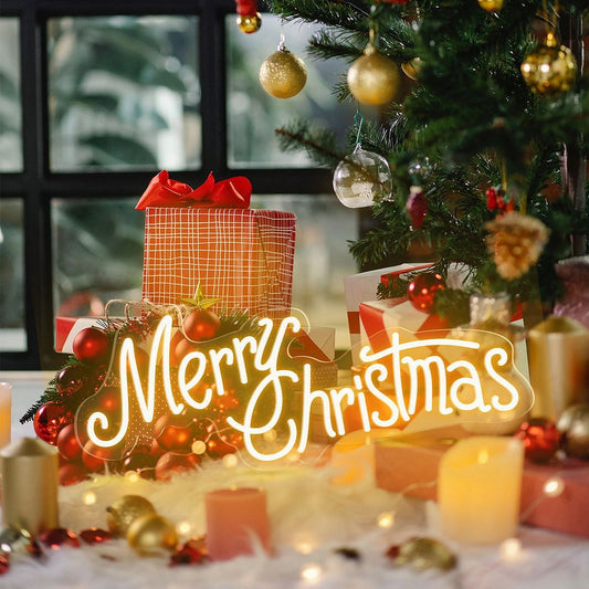 Merry Christmas Neon Sign