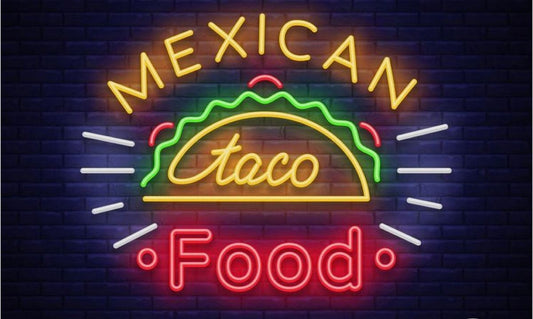 Mexican Food Taco Neon Sign