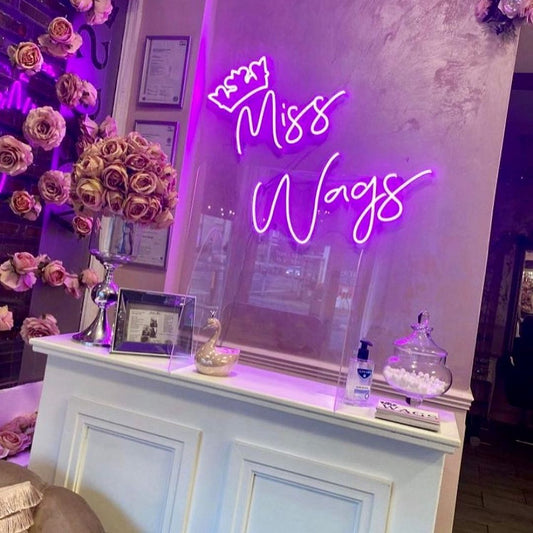 Miss Wags Neon Sign