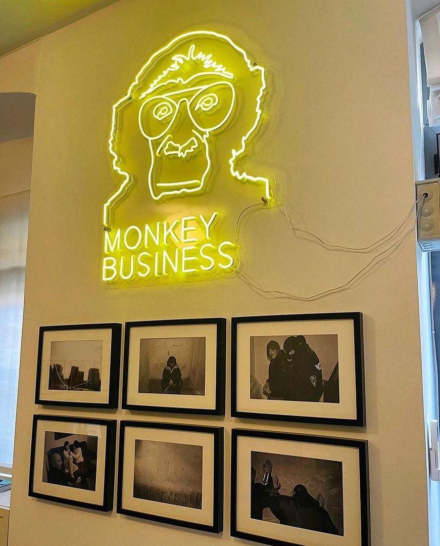 Monkey Business Neon Sign