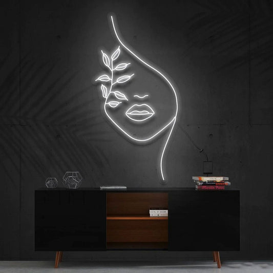 Mother Nature Face Neon Sign