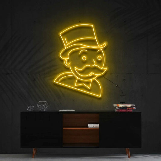 Mr. Money Bags Neon Sign