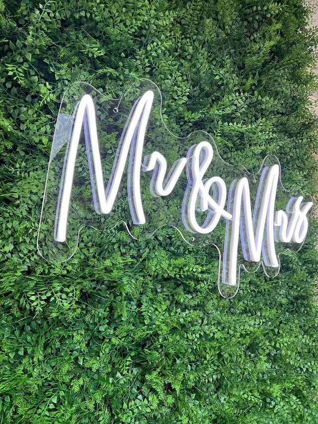Mr and Mrs LED Neon Sign for Wedding light up sign