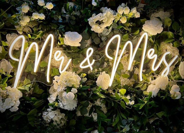 Mr and Mrs LED Neon Sign light up sign