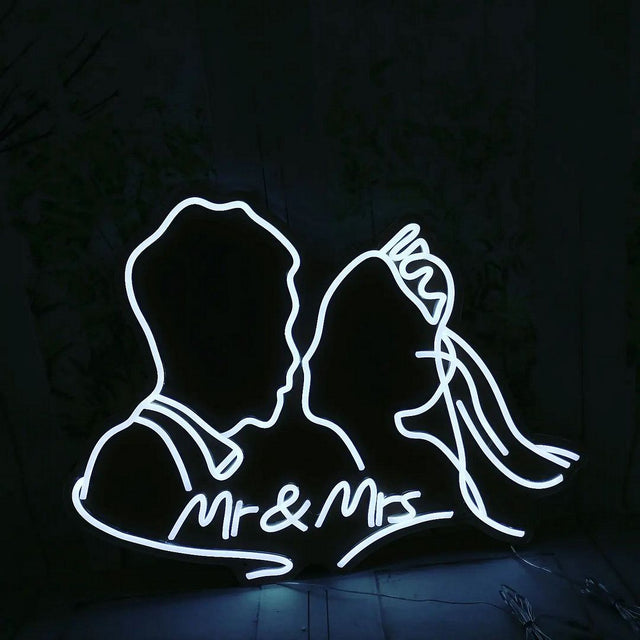 Mr and Mrs Wedding LED Neon Sign light up sign