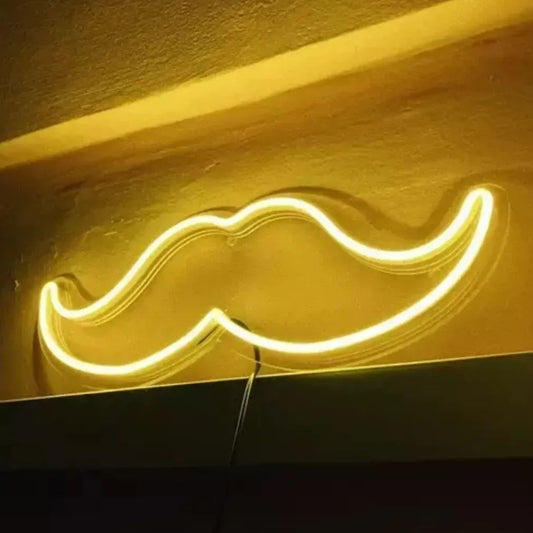 Mustache Neon Sign