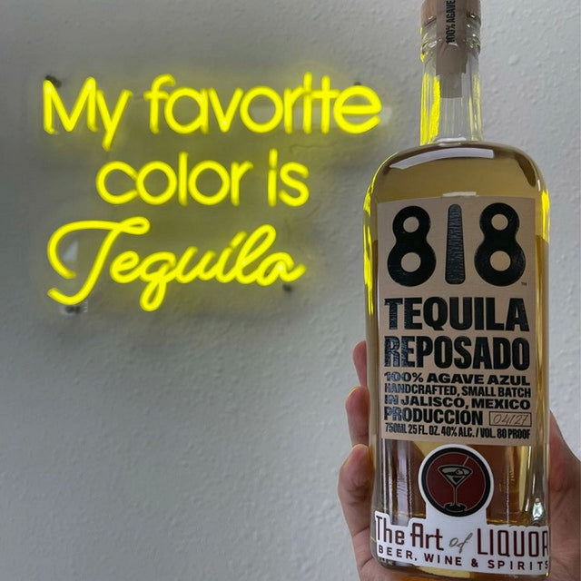 My Favorite Color is Teguila LED Neon Sign for Bar light up sign