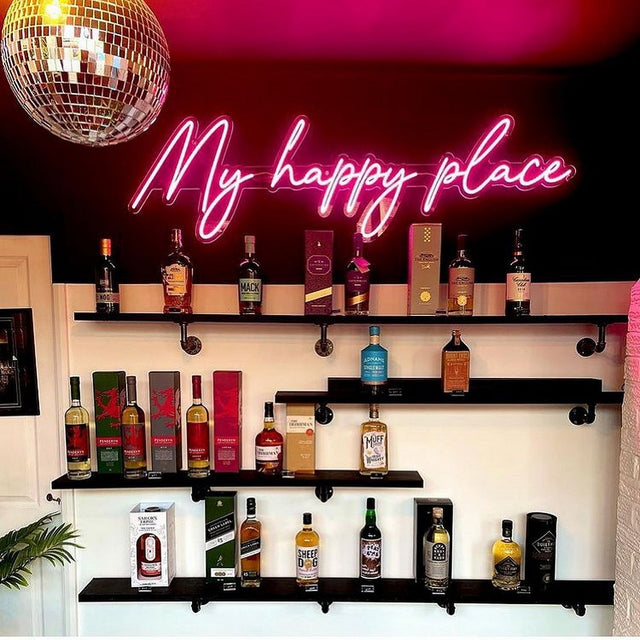 My Happy Place LED Neon Sign light up sign