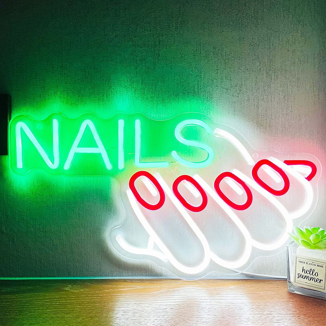 Nails Nail Salon Neon Sign