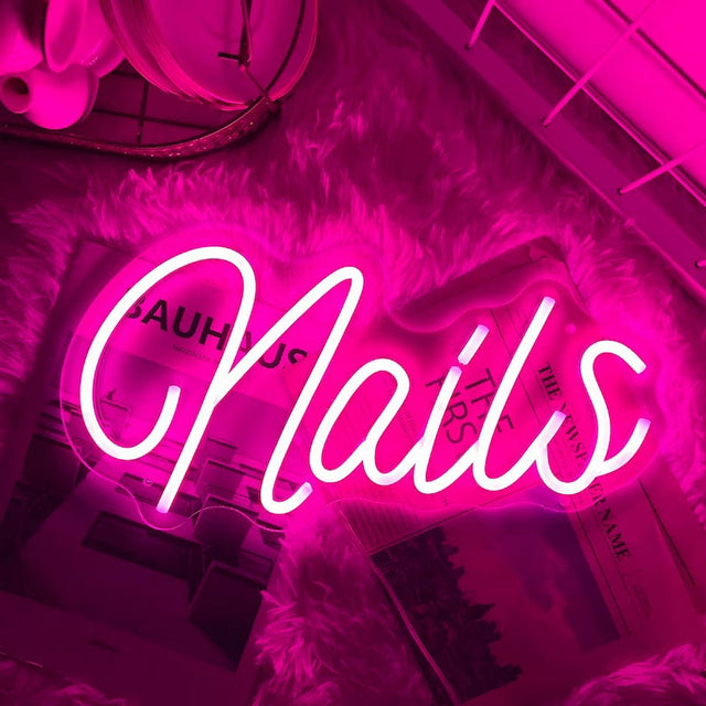 Nails LED Neon Sign for Salon light up sign