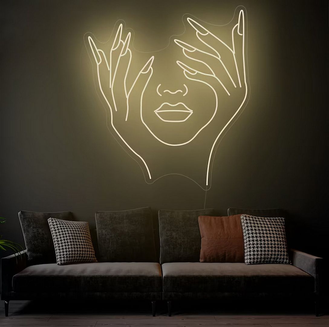 Nails and Face Neon Sign