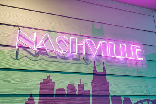 Nashville Tennessee Neon Signs, Neon Lights, LED Neon Signs for Room, Bars Light Up Signs, Cool Neon Light Signs, Neon Wall Lights