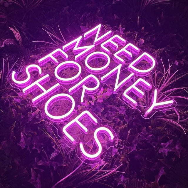 Need Money light up sign