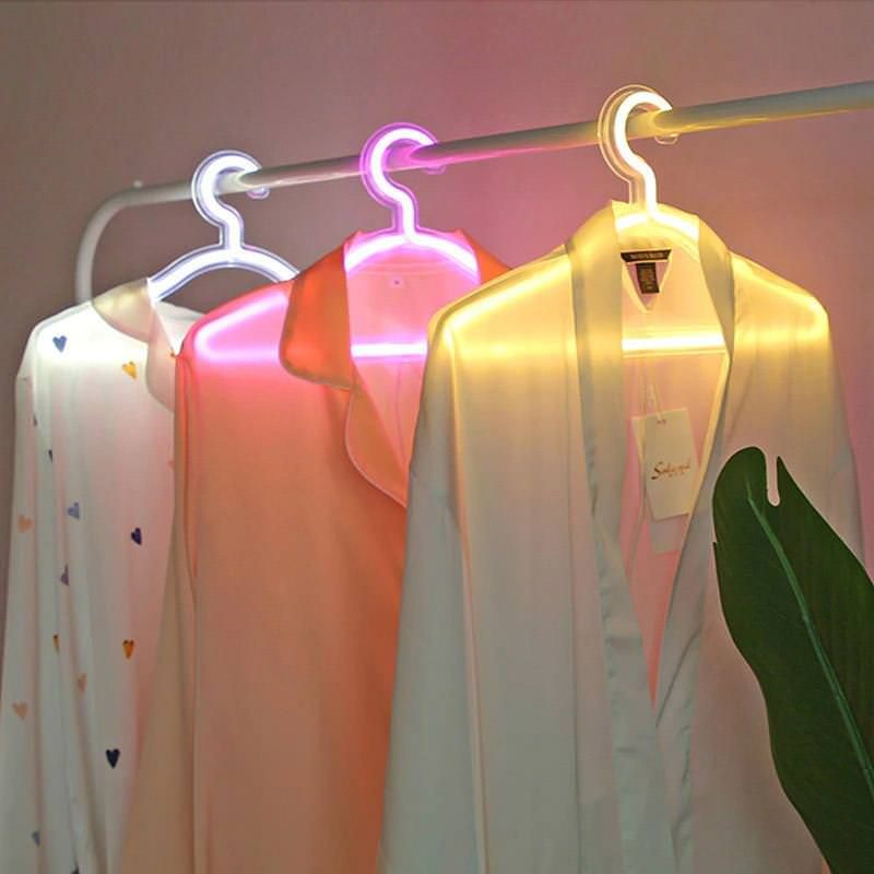 Neon Clothes Hanger (3 hangers)