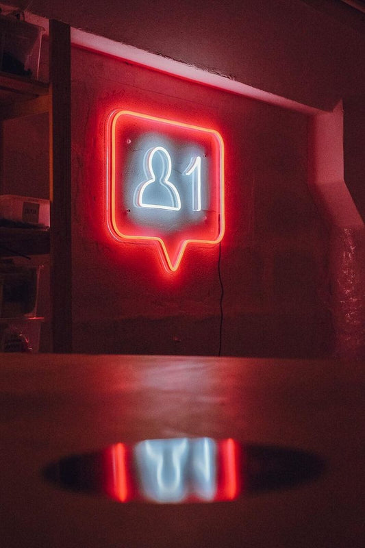 New Subscriber Icon Neon Sign