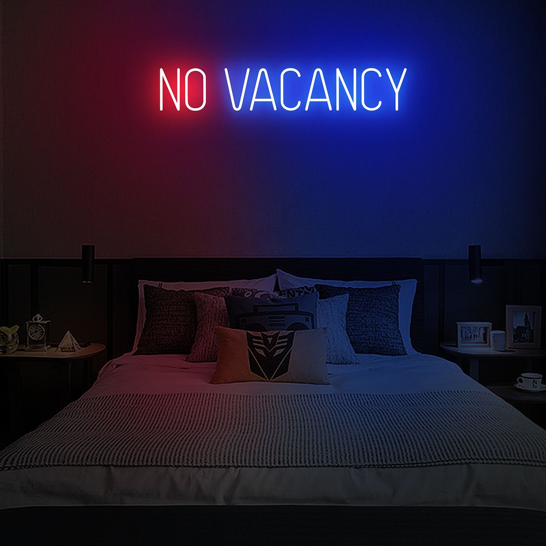 No Vacancy Flickering Vacancy Neon Sign