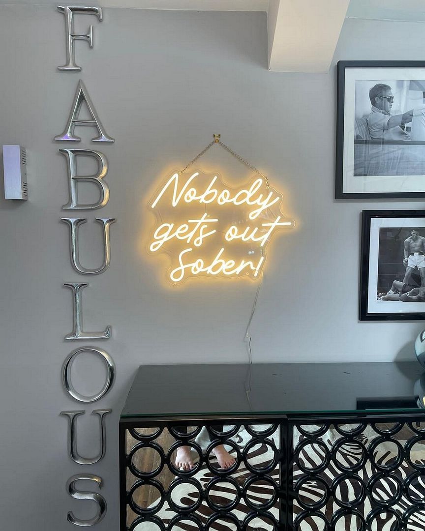 Nobody Gets Out Sober Neon Sign