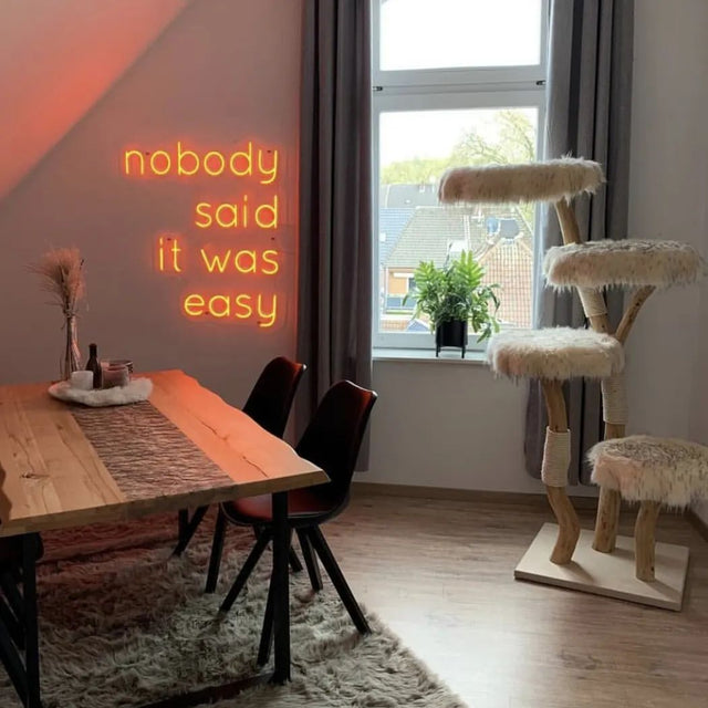 Nobody Said it Was Easy LED Neon Sign light up sign