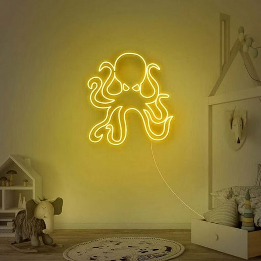 Octopus Neon Sign