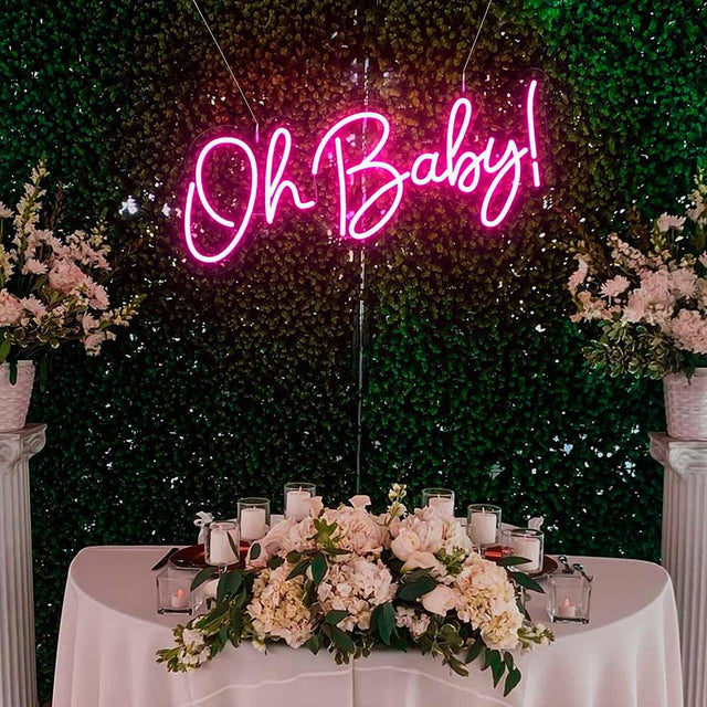 Oh Baby LED Neon Sign light up sign