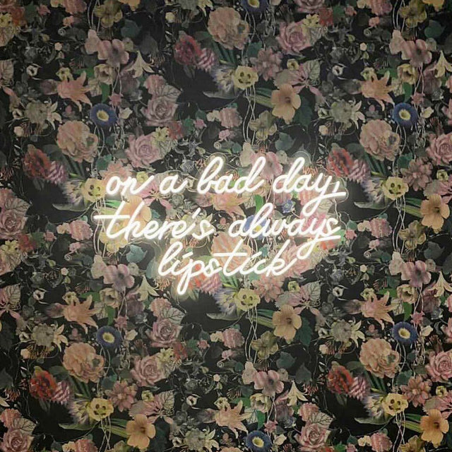 On A Bad Day There's Always Lipstick LED Neon Sign light up sign