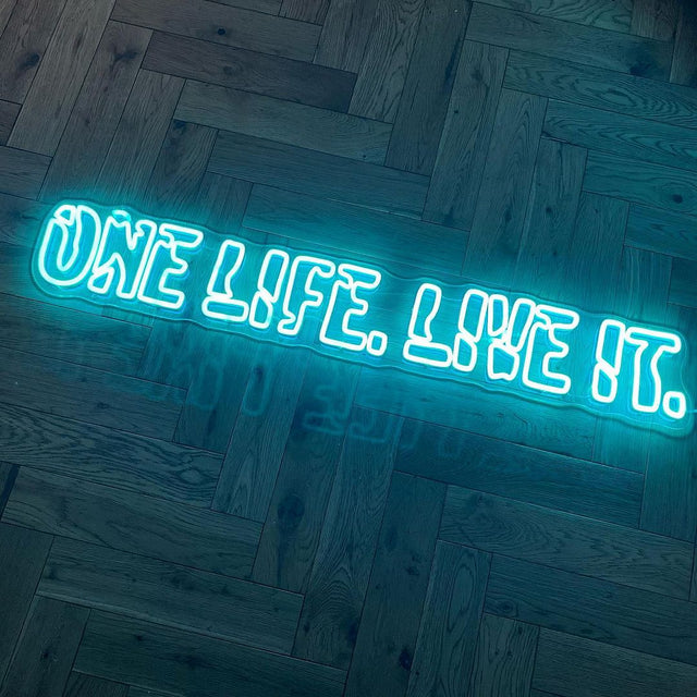 One Life Live It LED Neon Sign for Wedding light up sign