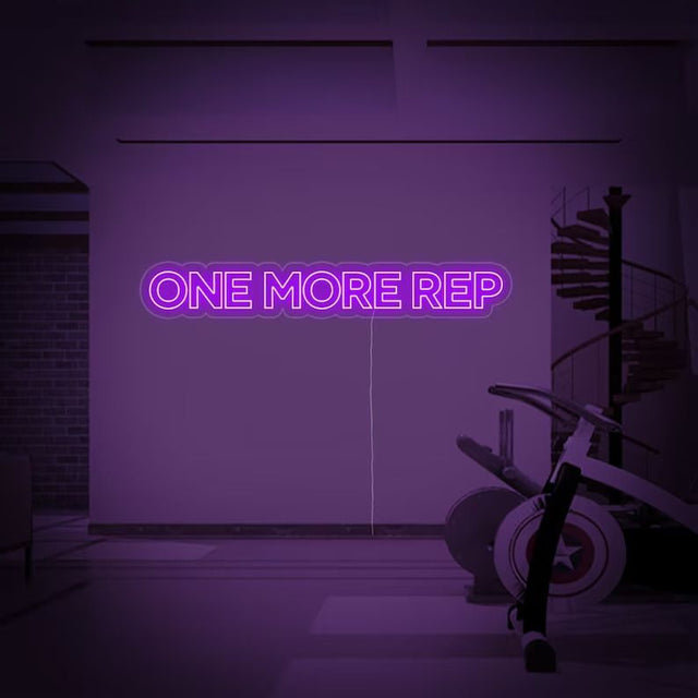 One More Rep LED Neon Sign for Storefront light up sign
