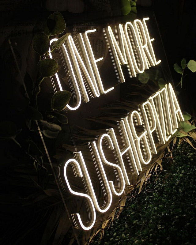 One More Sushi And Pizza LED Neon Sign for Bar light up sign